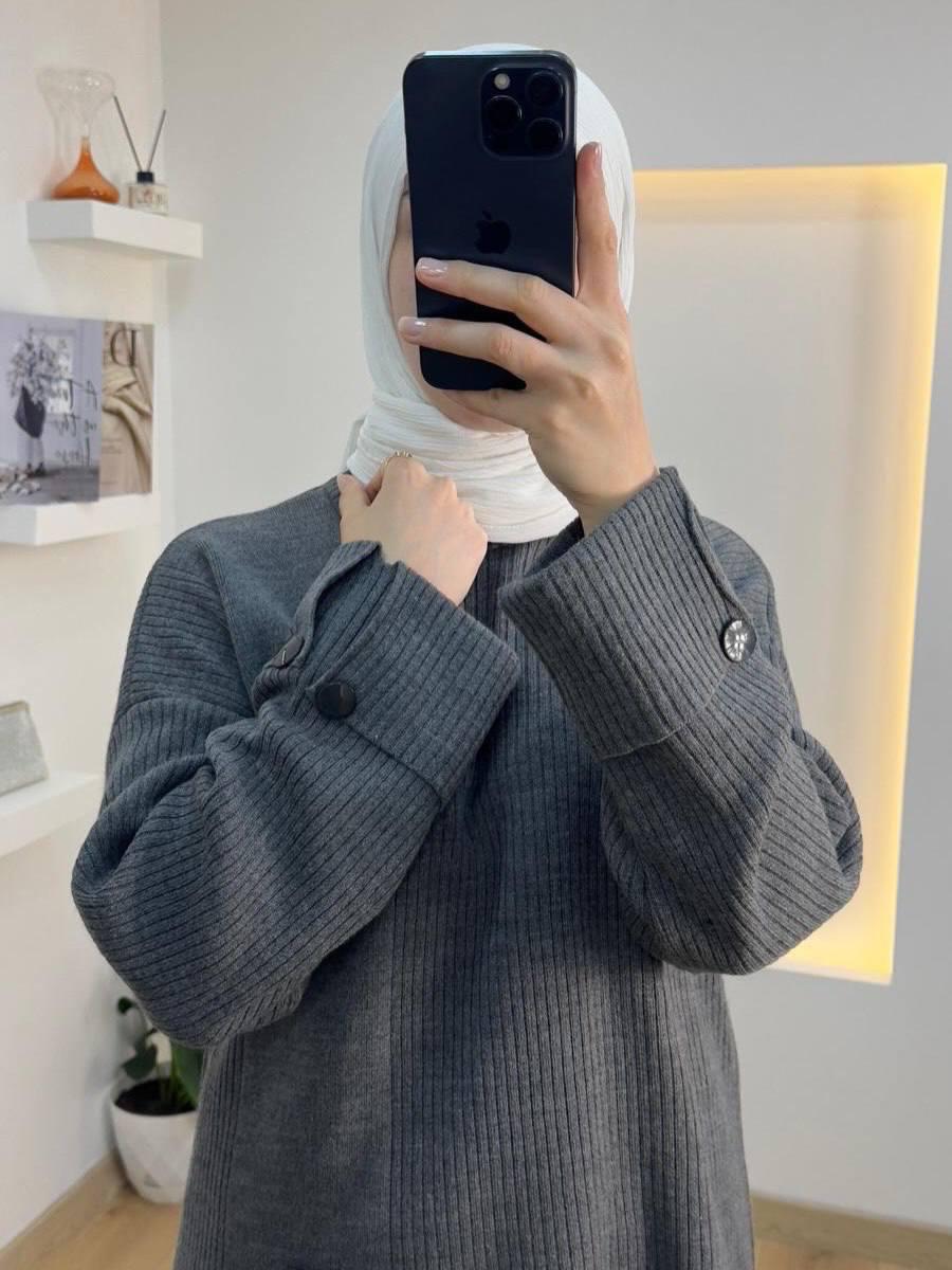 Ensemble Coordonné en Maille Côtelée - Tunique & Jupe