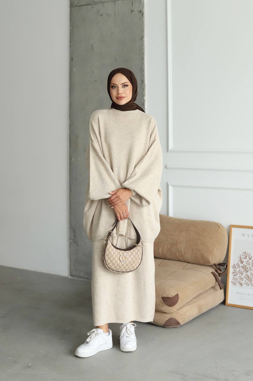 Ensemble Rania Mastour Chic - Jupe & Haut Ample Premium | RevyMode